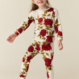 Hunter Cloud Jersey Kids Set in Roses Are Red