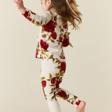 Hunter Cloud Jersey Kids Set in Roses Are Red