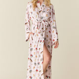 Kaia Cloud Jersey Kimono Robe in Sweet Dreams