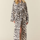 Kaia Cloud Jersey Kimono Robe in Serengeti