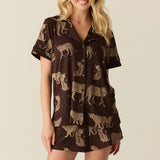 Maren Cloud Jersey PJ Set in Savanna
