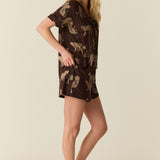 Maren Cloud Jersey PJ Set in Savanna