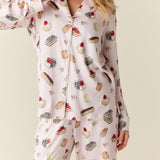 Winter Cloud Jersey PJ Set in Sweet Dreams