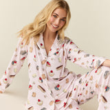 Winter Cloud Jersey PJ Set in Sweet Dreams