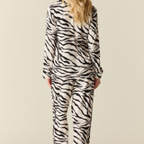 Winter Cloud Jersey PJ Set in Serengeti