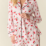 Winter Cloud Jersey PJ Set in Very Cherry