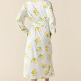 Della Banded Midi Robe | Lemon Spritz