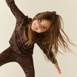 Remy TENCEL™ Lyocell Kids Set in Espresso Leopard