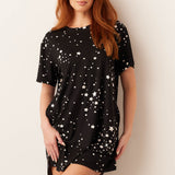 Alaina Shirt Dress | Black Stars