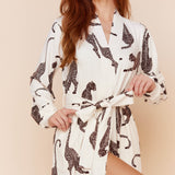 Skyler Banded Long Robe | Vinyasa