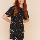 Alaina Shirt Dress | Black Stars