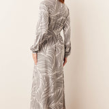 Skyler Banded Long Robe | Whisper