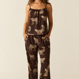 Bella Cloud Jersey PJ Set in Savanna