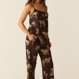 Bella Cloud Jersey PJ Set in Savanna