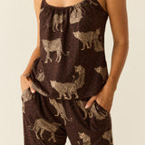 Bella Cloud Jersey PJ Set in Savanna