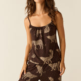 Bella Cloud Jersey PJ Set in Savanna
