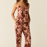 Bella Cloud Jersey PJ Set in Rosewood
