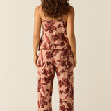 Bella Cloud Jersey PJ Set in Rosewood