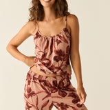 Bella Cloud Jersey PJ Set in Rosewood