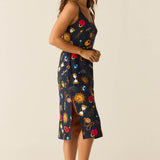 Chanelle Cloud Jersey Slip Dress in Mystic