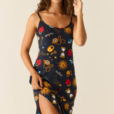 Chanelle Cloud Jersey Slip Dress in Mystic