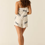 Jenna Cloud Jersey PJ Set in Animalia