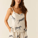 Jenna Cloud Jersey PJ Set in Animalia