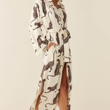Kaia Cloud Jersey Kimono Robe in Vinyasa