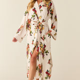 Kaia Cloud Jersey Kimono Robe in Harvest