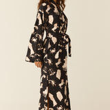 Kaia Cloud Jersey Kimono Robe in Zodiac
