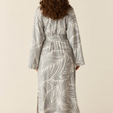 Kaia Cloud Jersey Kimono Robe in Whisper