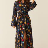Kaia Cloud Jersey Kimono Robe in Mystic