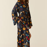 Kaia Cloud Jersey Kimono Robe in Mystic