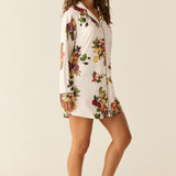 Kara Cloud Jersey Boyfriend Shirt in Harvest