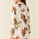 Kara Cloud Jersey Boyfriend Shirt in Harvest