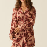 Kara Cloud Jersey Boyfriend Shirt in Rosewood
