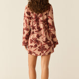 Kara Cloud Jersey Boyfriend Shirt in Rosewood
