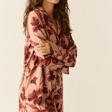 Kara Cloud Jersey Boyfriend Shirt in Rosewood