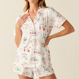 Maren Cloud Jersey PJ Set in Jet Set