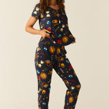 Nadia Cloud Jersey PJ Set in Mystic