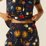 Nadia Cloud Jersey PJ Set in Mystic