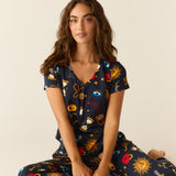 Nadia Cloud Jersey PJ Set in Mystic