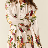 Skyler Cloud Jersey Banded Long Robe in Harvest