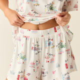 Taylor Cloud Jersey PJ Set in Jet Set
