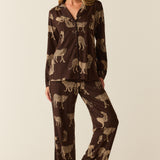 Winter Cloud Jersey PJ Set in Savanna