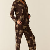 Winter Cloud Jersey PJ Set in Savanna