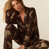 Winter Cloud Jersey PJ Set in Savanna