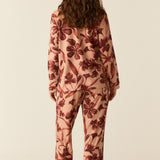Winter Cloud Jersey PJ Set in Rosewood