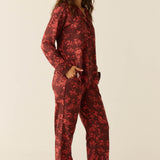 Winter Cloud Jersey PJ Set in Botanical