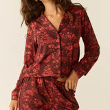 Winter Cloud Jersey PJ Set in Botanical